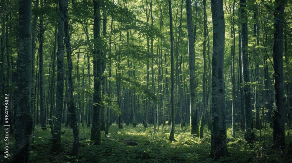 Fototapeta premium forest in the morning