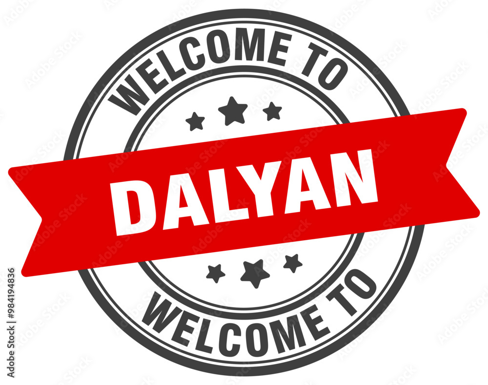Fototapeta premium WELCOME TO DALYAN STAMP