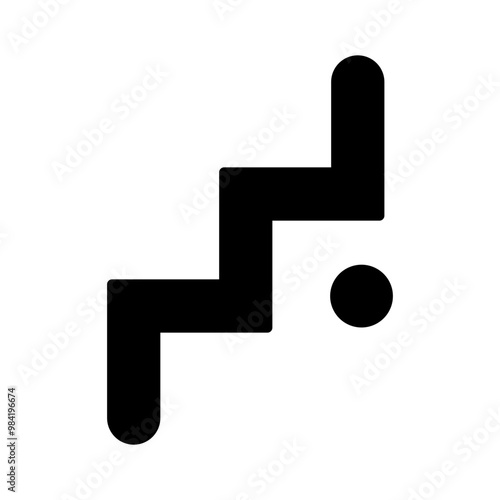 Canvas Print Stickhandling glyph icon