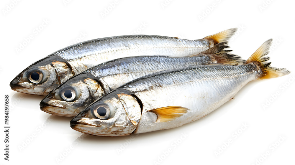 Herring fish isolated on white background Herring fish isolated on white background