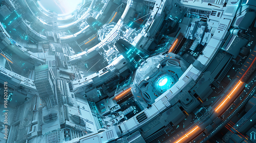 Fototapeta premium future spacecraft