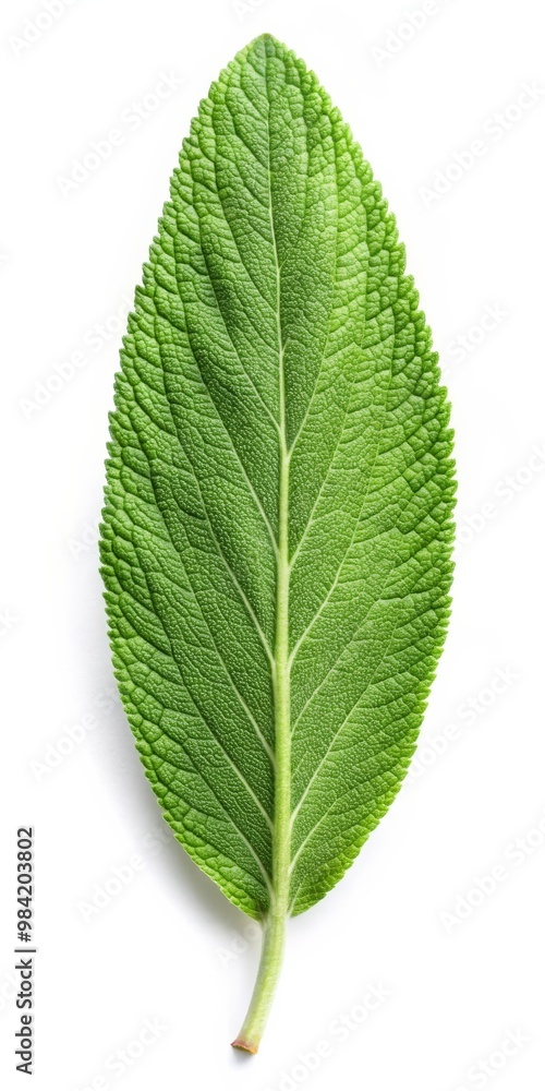 Sage Leaf Isolated on White Background Sage Leaf Isolated on White Background