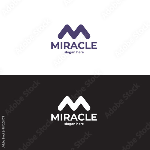 M Miracle Logo in Vector