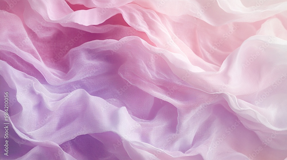 A soft, flowing fabric in shades of pink and purple, creating a dreamy atmosphere. A soft, flowing fabric in shades of pink and purple, creating a dreamy atmosphere.