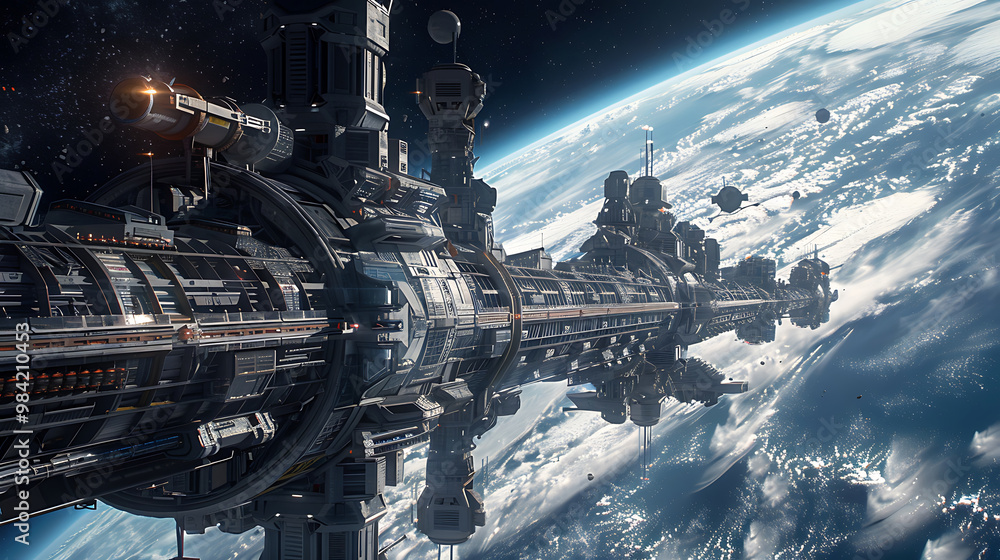 Fototapeta premium future spacecraft
