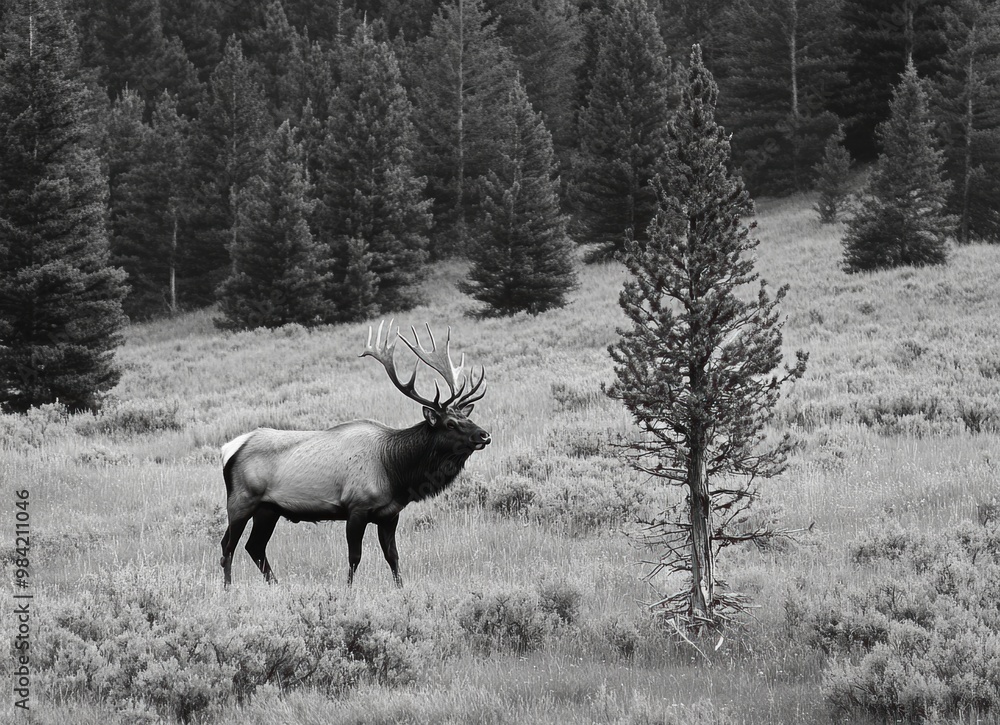 Elk in the Wild. Elk in the Wild.