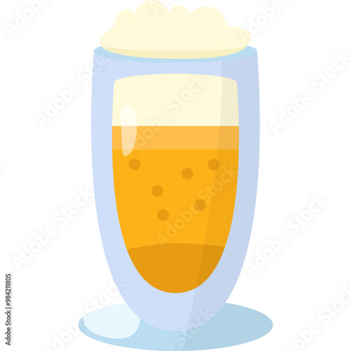 Beer Glass Vector Art