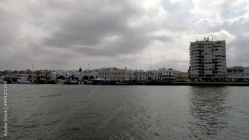 View of Ayamonte city from a boat
View of Ayamonte city from a boat