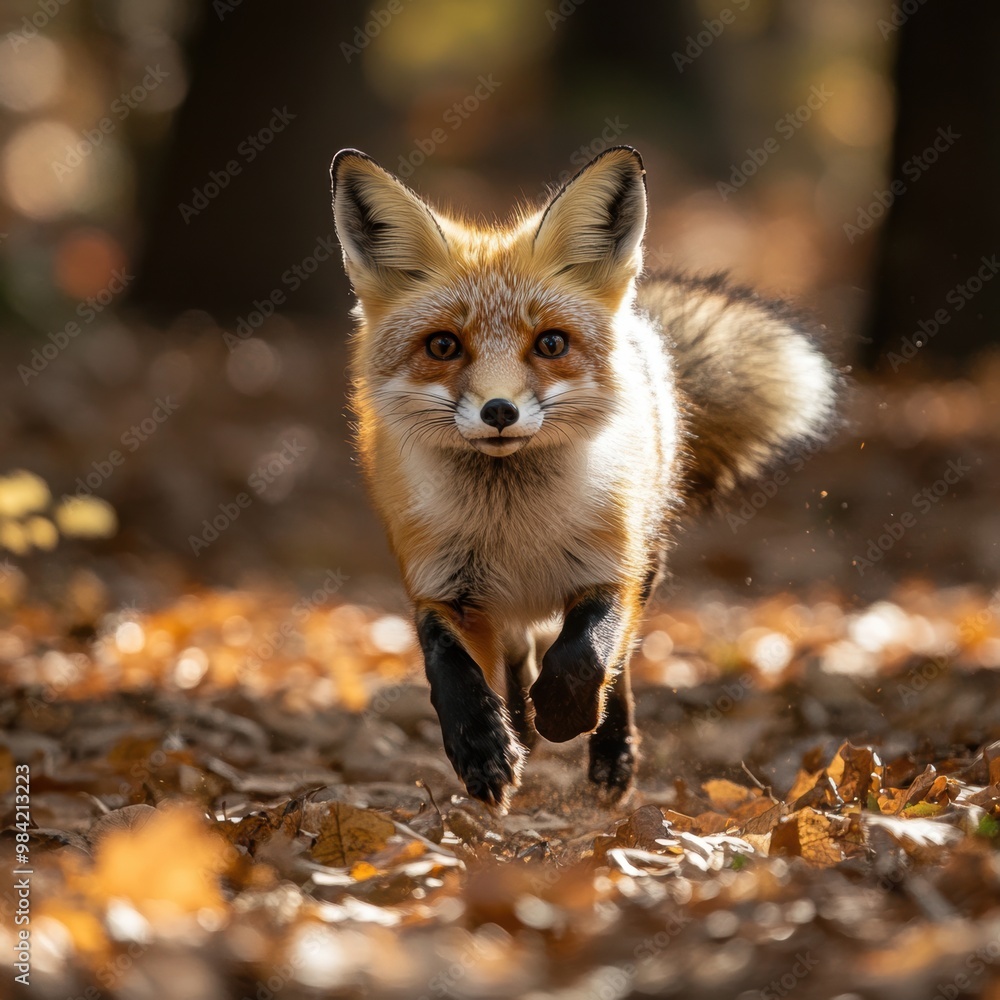 Red Fox Running.