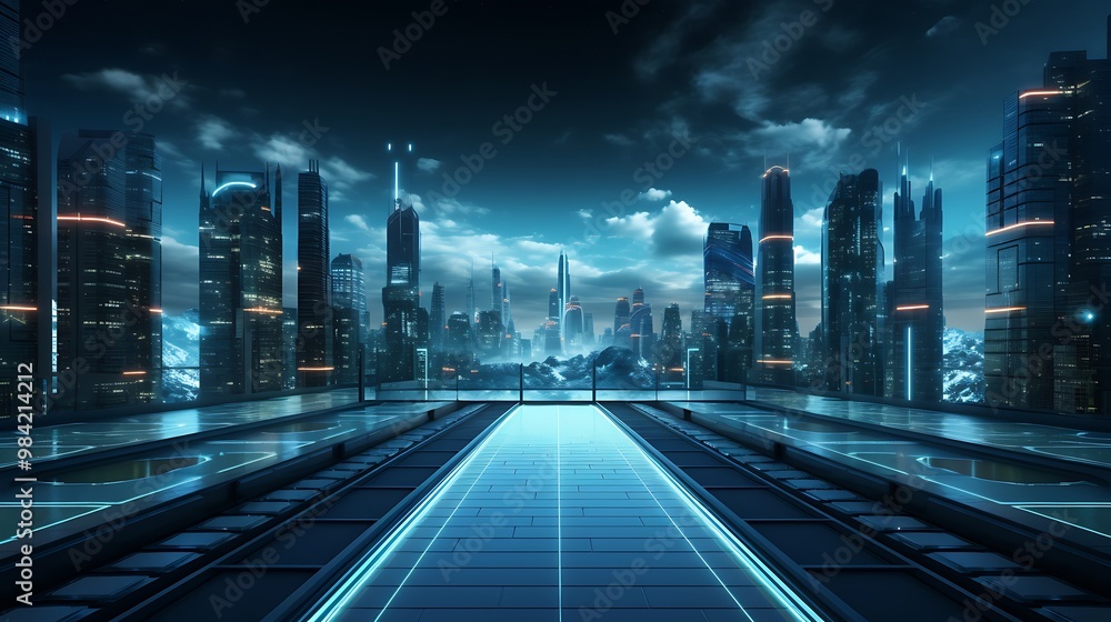 Hi-tech digital large space Technology abstract background Hi-tech digital large space Technology abstract background