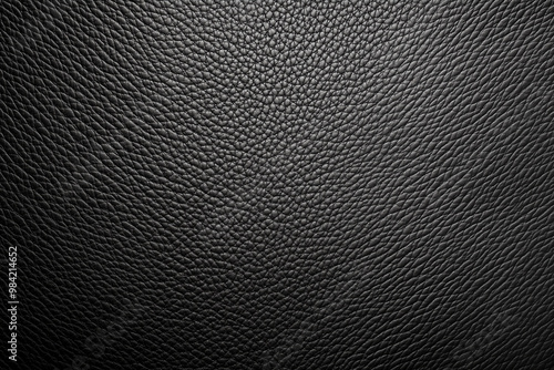 Black Grain Leather Texture. Background.