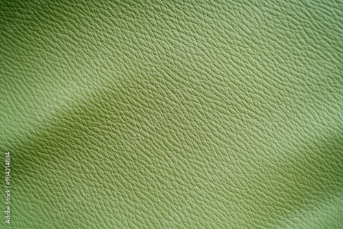 Light Green Grain Leather Texture. Background.