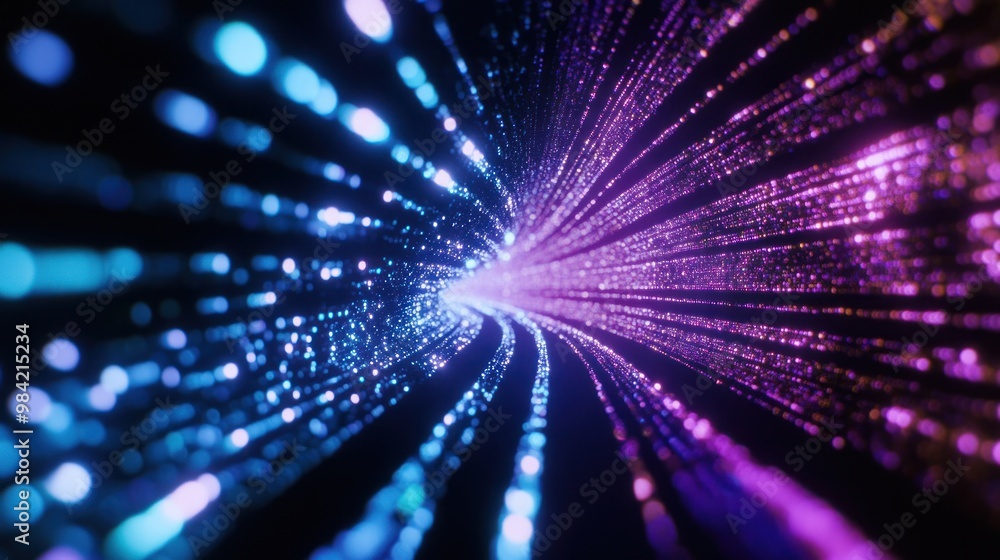 Obraz premium Abstract Tunnel of Light