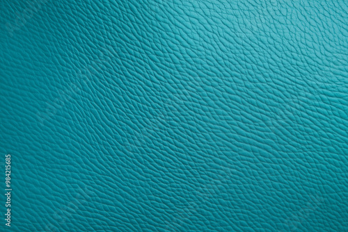 Turquoise Grain Leather Texture. Background.