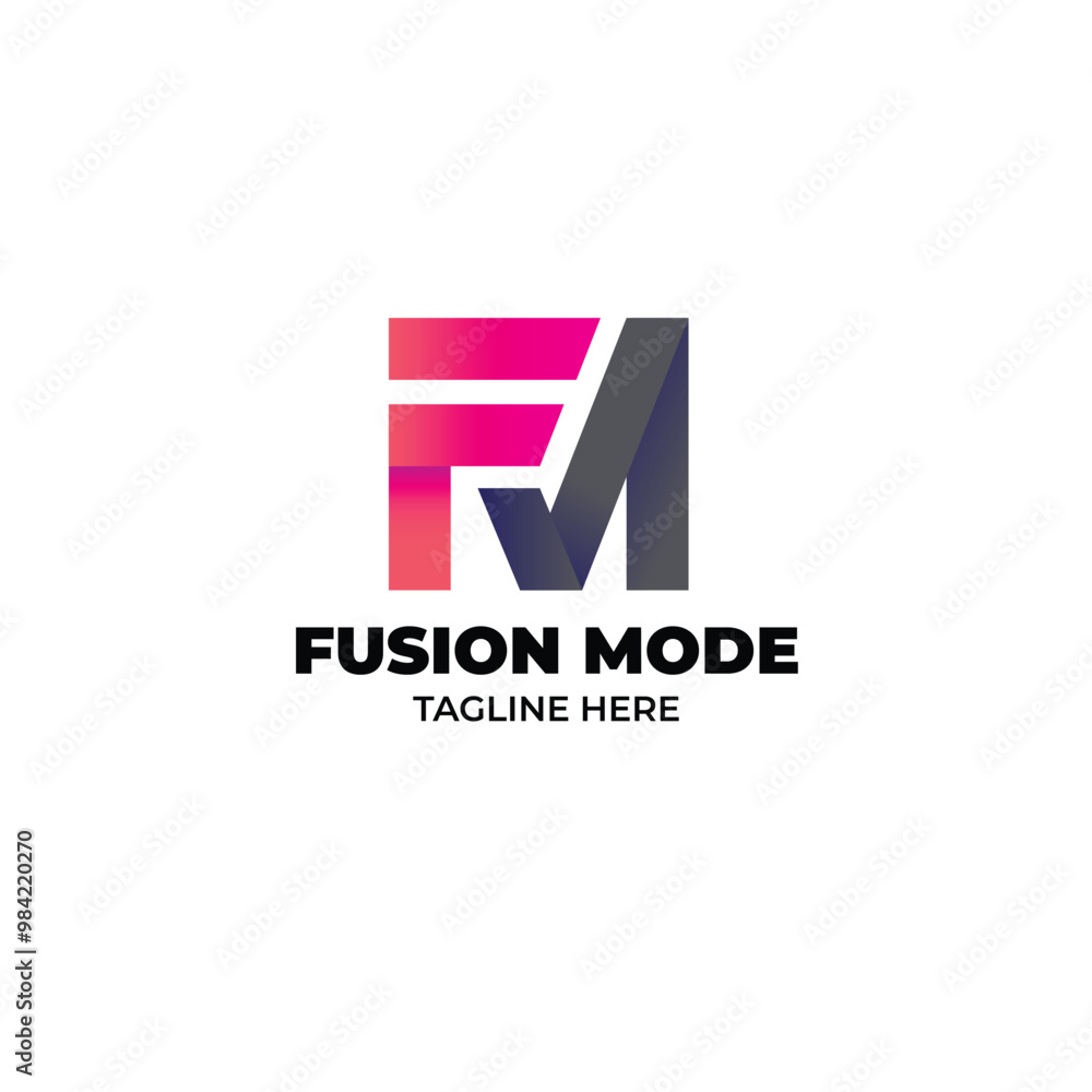 Logo of combination the letters F and M Logo of combination the letters F and M