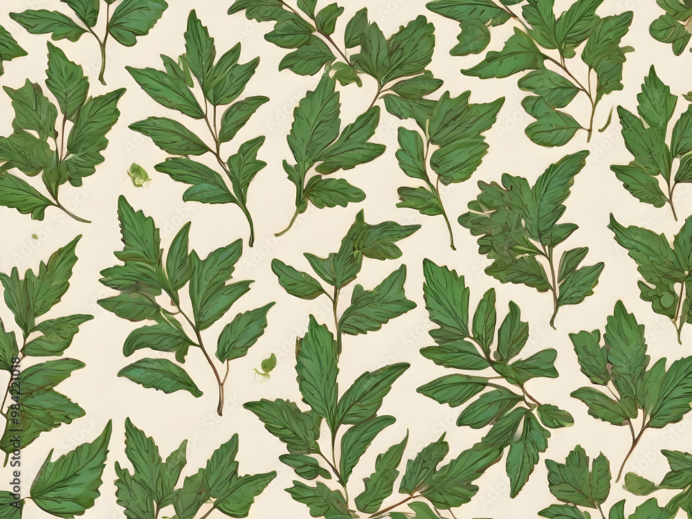 seamless pattern with leaves,Ai generated seamless pattern with leaves,Ai generated