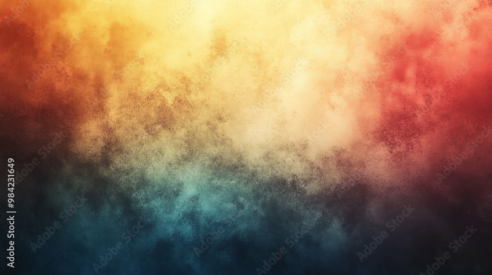 Abstract Background with Gradients of Red, Yellow, and Blue Abstract Background with Gradients of Red, Yellow, and Blue