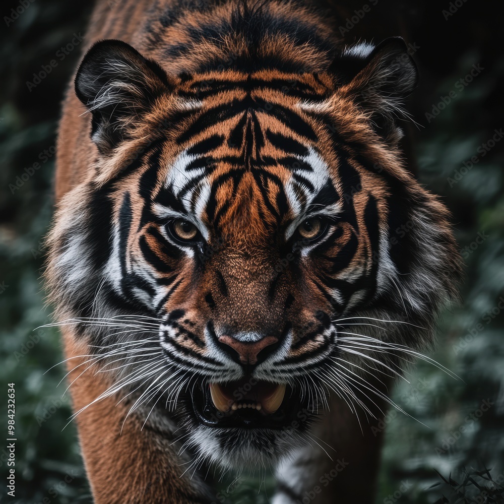 Fototapeta premium Tiger Close-up.