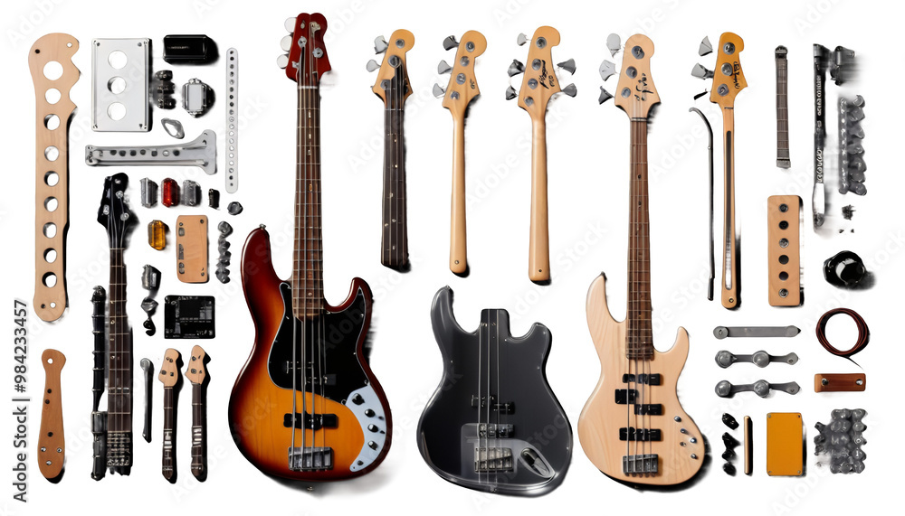 bass background guitar olated generative ai music jazz instrument isolated musical alto sound blues band musician tenor melody play musical instrument classical concert background photorealistic