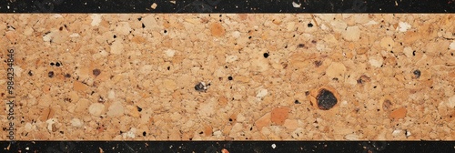 Corkboard texture with rough, natural surface and pinholes photo