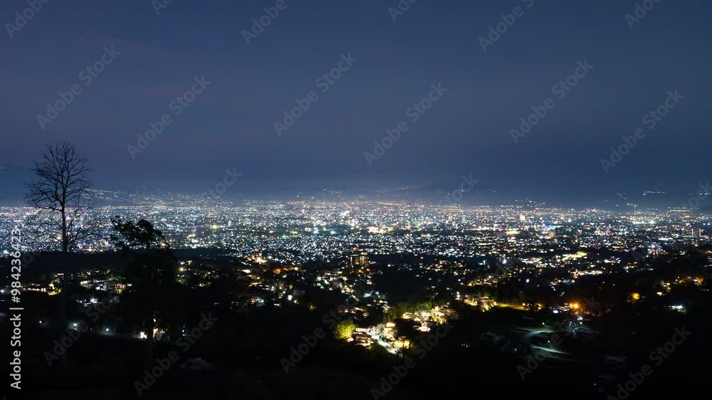 Timelapse of Bandung cityscape during sunrise Timelapse of Bandung cityscape during sunrise