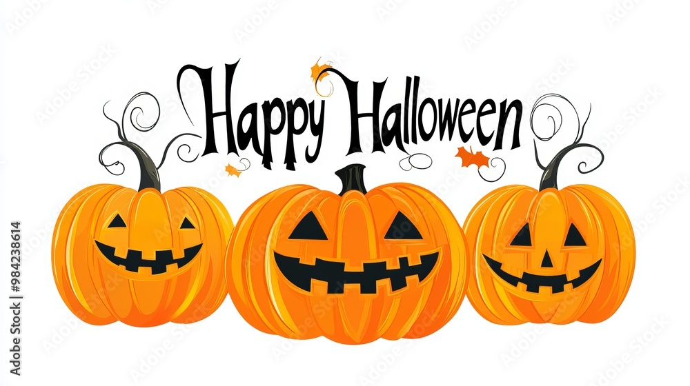 Happy Halloween concept text background Happy Halloween concept text background