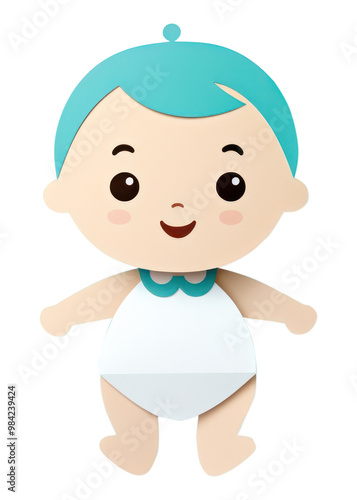 PNG Baby cute toy white background.