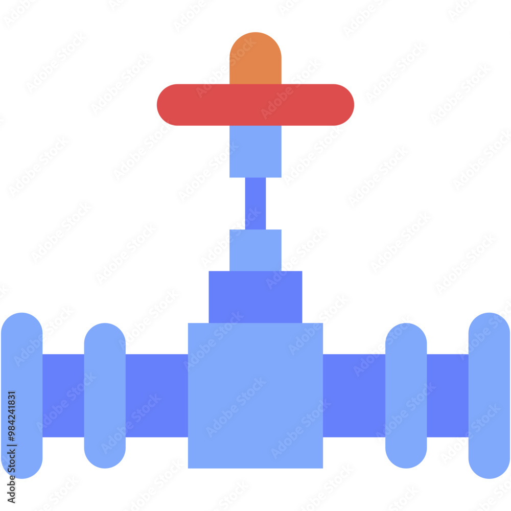 Vector Icon Gas Pipe, Water Pipe, Valve, Plumbing, Industry, Pipeline Vector Icon Gas Pipe, Water Pipe, Valve, Plumbing, Industry, Pipeline