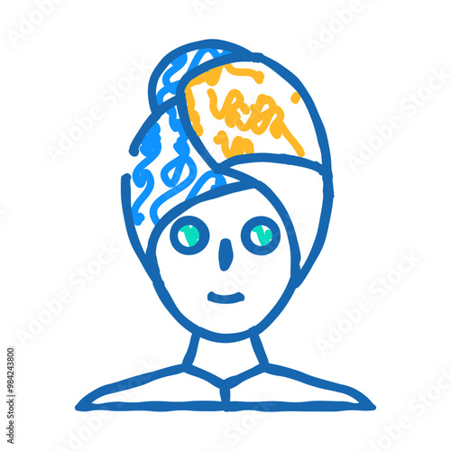 spa relax doodle icon sketch vector. spa relax sign. isolated symbol illustration
