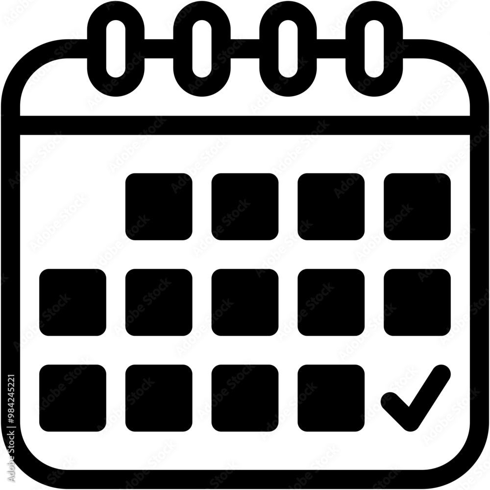 Vector Icon Calendar, Time, Date, Year, Schedule Vector Icon Calendar, Time, Date, Year, Schedule
