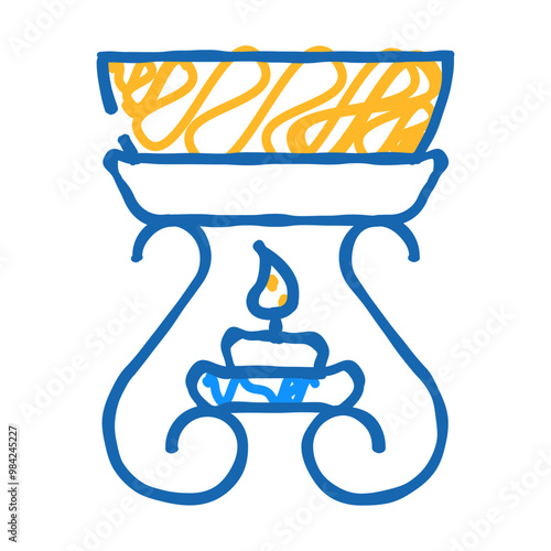 aroma oil doodle icon sketch vector. aroma oil sign. isolated symbol illustration