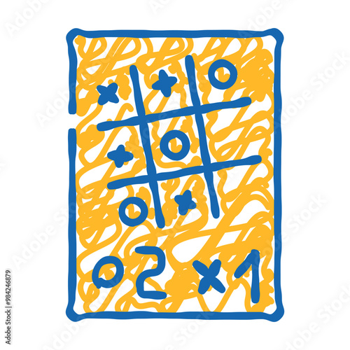 game for relax doodle icon sketch vector. game for relax sign. isolated symbol illustration