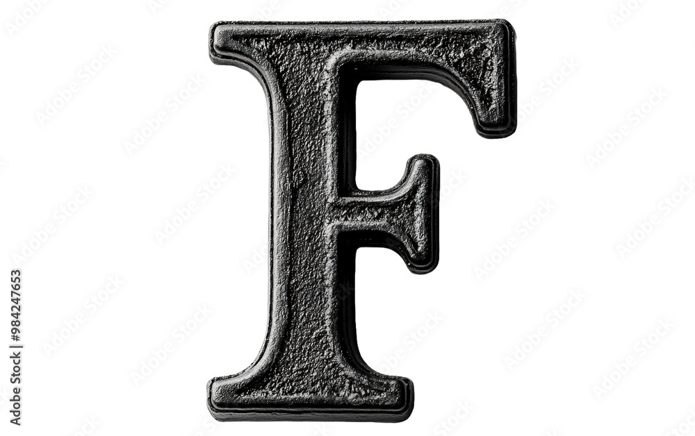 Letter F alphabet number black isolated on white or transparent background Letter F alphabet number black isolated on white or transparent background