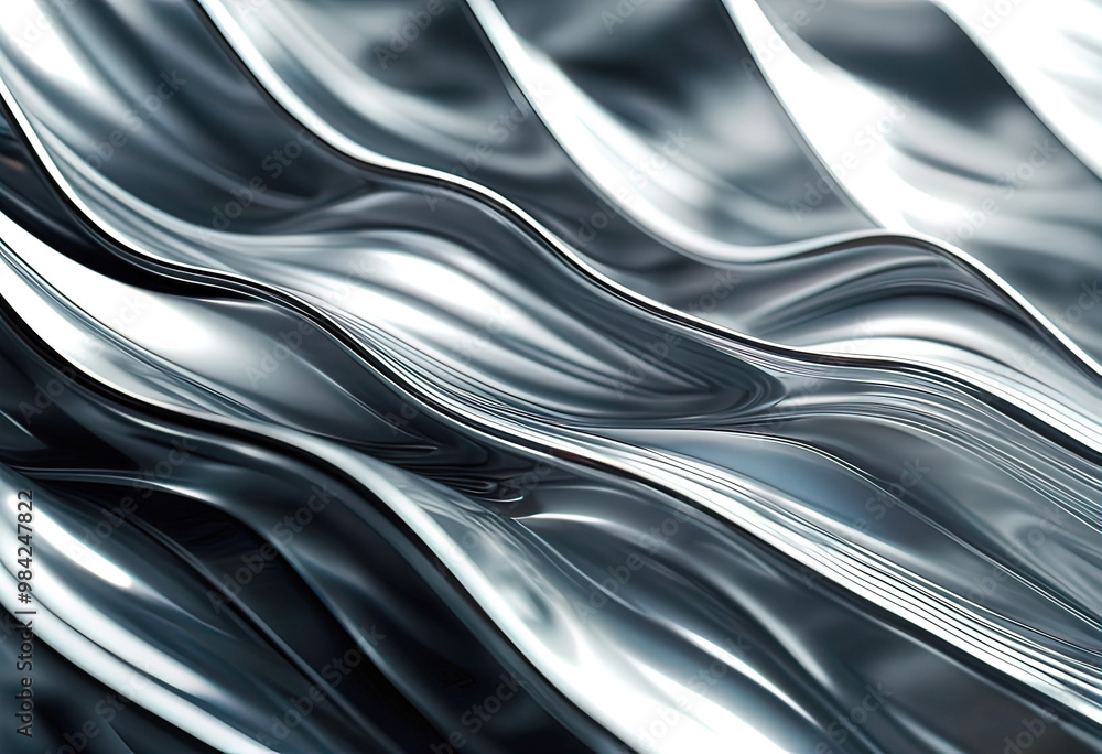 chrome metal wave background, colorful modern high tech abstract background chrome metal wave background, colorful modern high tech abstract background