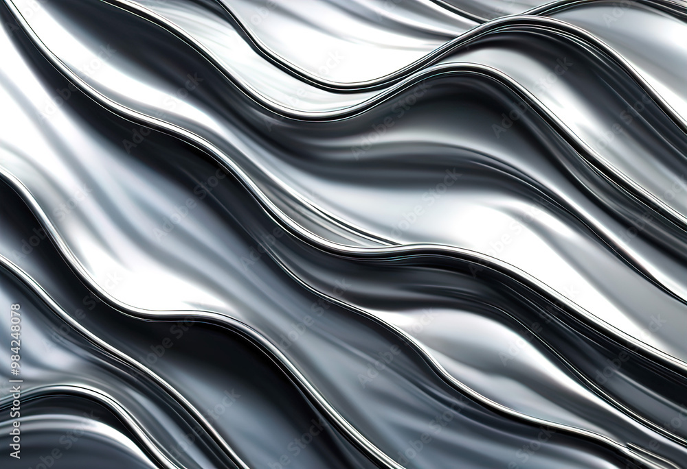chrome metal wave background, colorful modern high tech abstract background chrome metal wave background, colorful modern high tech abstract background