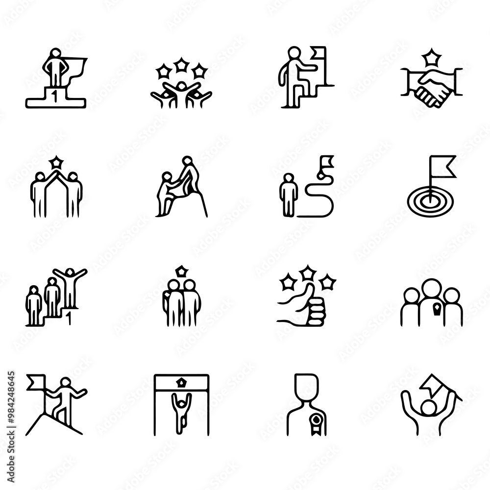 Project management banner web icon concept with icon of human resources, risk, scope, cost, communication, time and procurement Project management banner web icon concept with icon of human resources, risk, scope, cost, communication, time and procurement