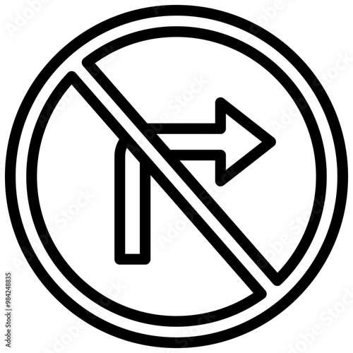 No Turn Right