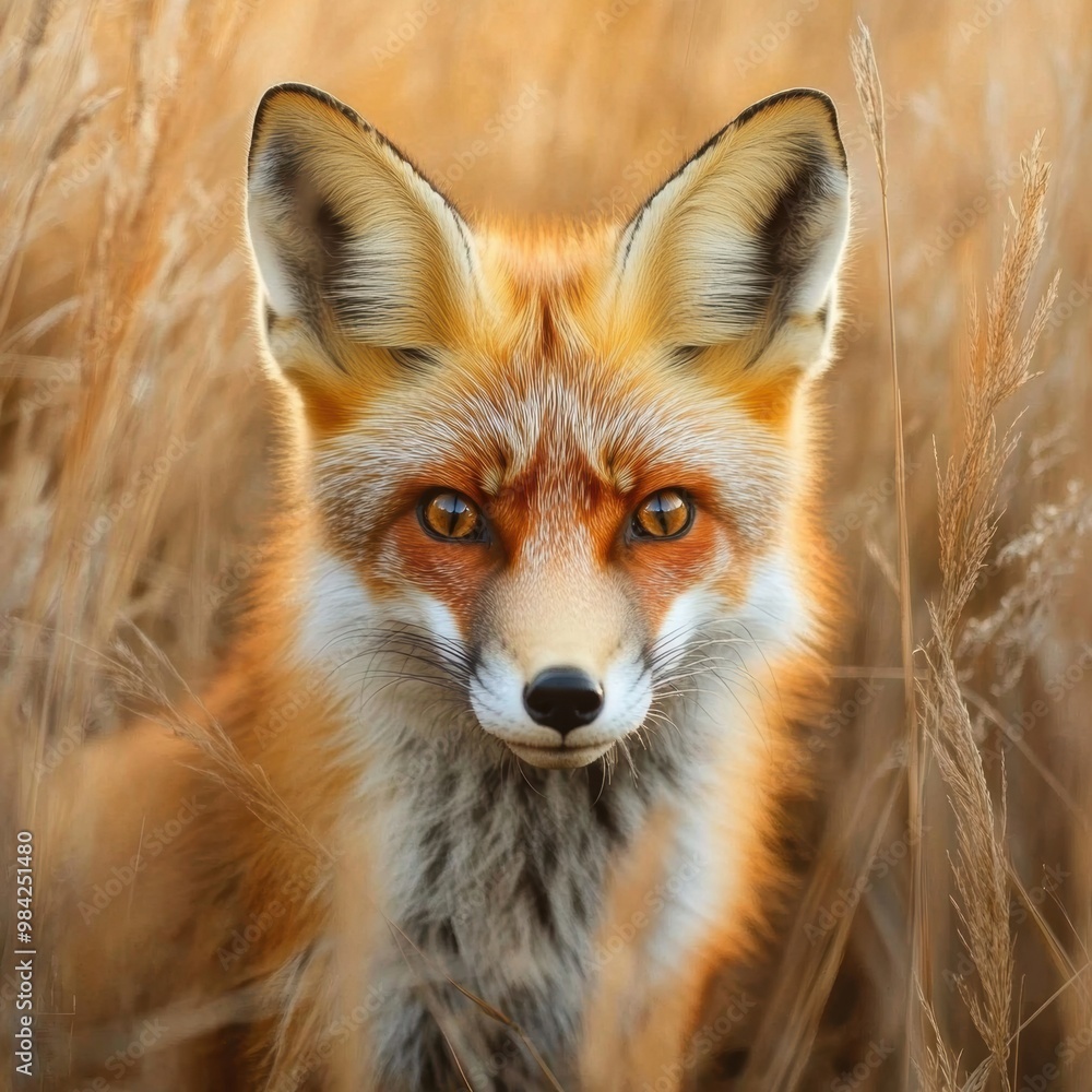 Red Fox Portrait. Red Fox Portrait.