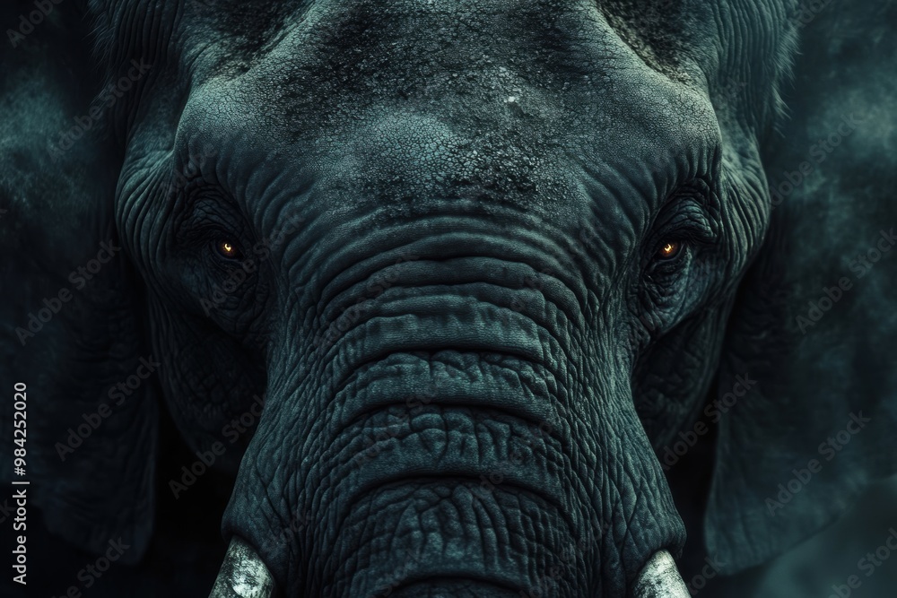 Fototapeta premium Elephant Close-Up.