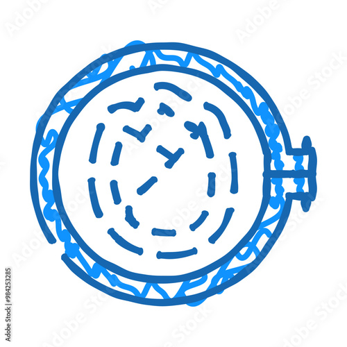 embroidery for relax doodle icon sketch vector. embroidery for relax sign. isolated symbol illustration