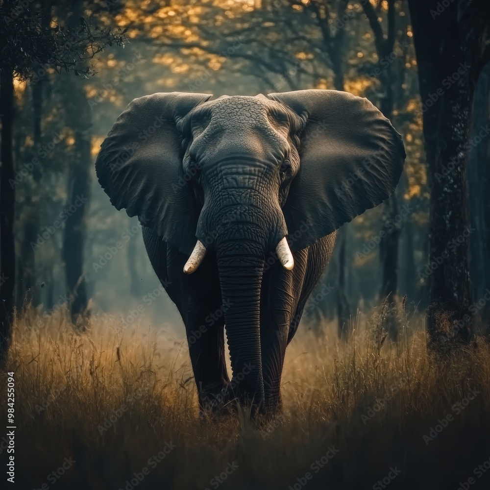 Obraz premium Elephant in Forest.