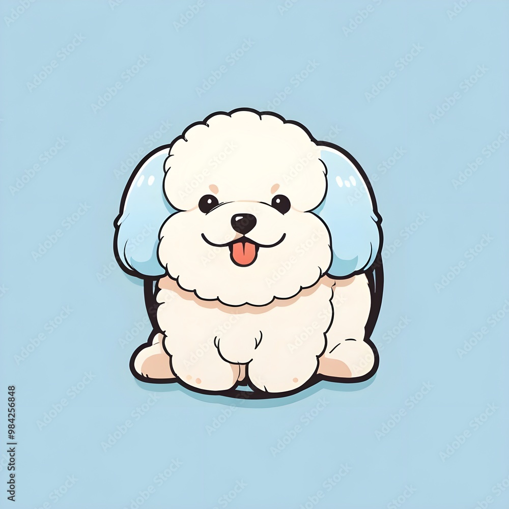 Cute Cartoon Poodle Dog Cute Cartoon Poodle Dog