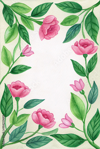 pink rose backgroundflower, pattern, floral, seamless, nature, vector, leaf, spring, tulip, illustration, design, plant, flowers, pink, decoration, art, rose, summer, wallpaper, ornament, beauty, blos photo