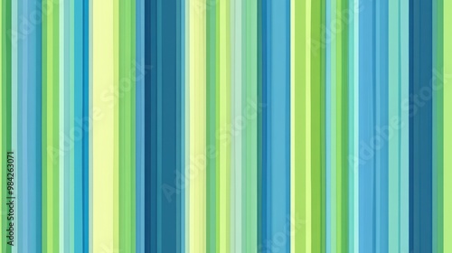 Seamless abstract blue and green background illustration featuring vertical lines