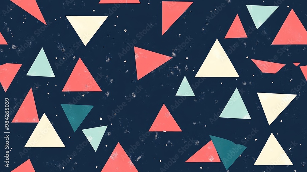 Seamless Flat Triangle Pattern for Fashion Design Seamless Flat Triangle Pattern for Fashion Design