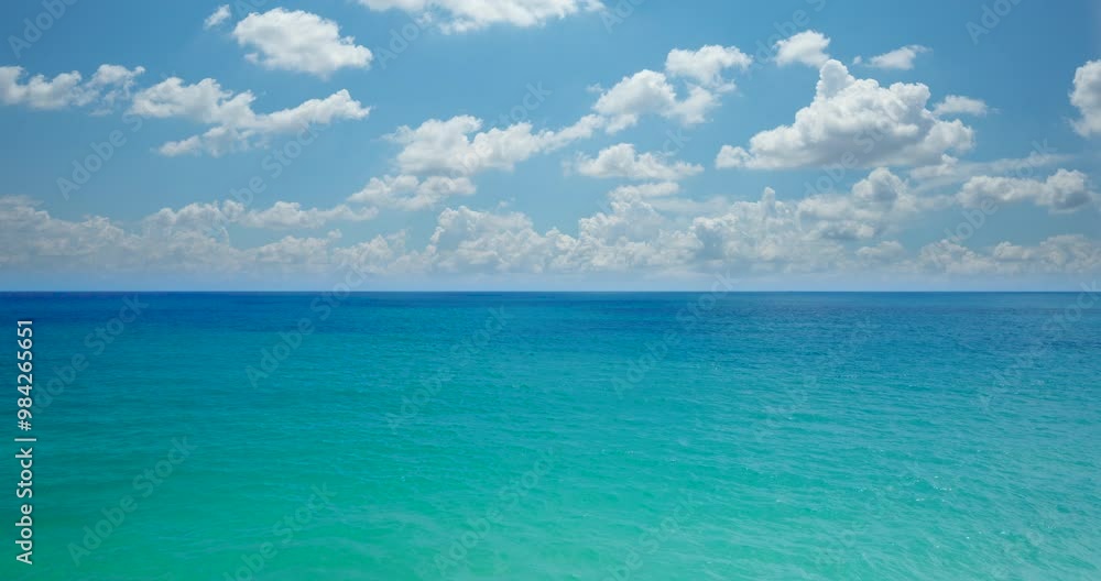 Drone aerial view on seascape blue sea blue sky horizon tropical beach with blue sky Drone aerial view on seascape blue sea blue sky horizon tropical beach with blue sky