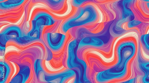 Wallpaper Mural Vibrant seamless pattern for textiles designs and backgrounds Torontodigital.ca