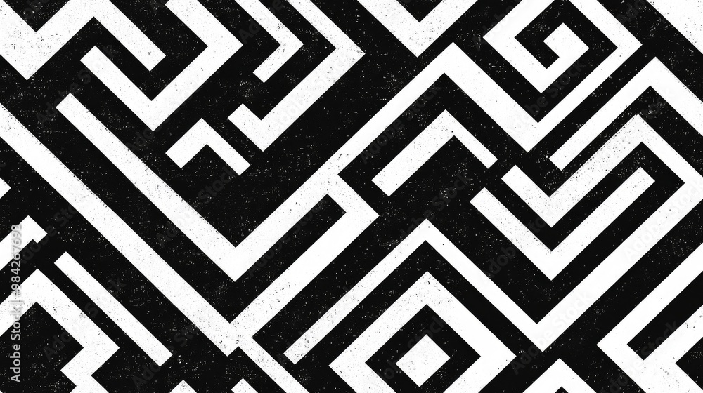 Black and white geometric pattern for website background Black and white geometric pattern for website background