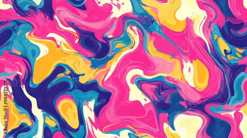 Seamless abstract pattern background for fabric fashion design digital illustration art texture for textiles wallpaper and apparel in vibrant colors Seamless abstract pattern background for fabric fashion design digital illustration art texture for textiles wallpaper and apparel in vibrant colors