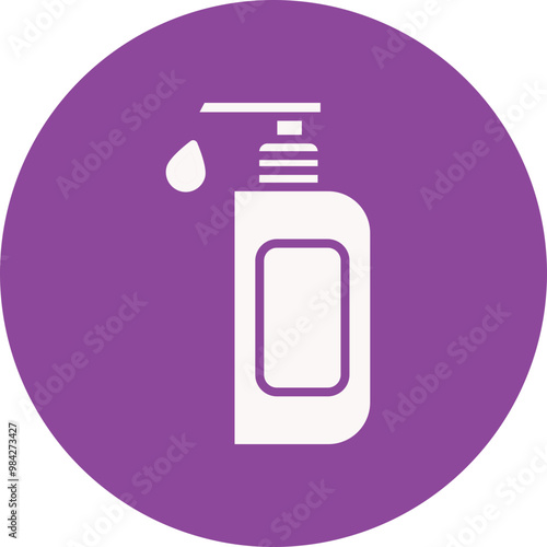 Face Wash glyph circle icon